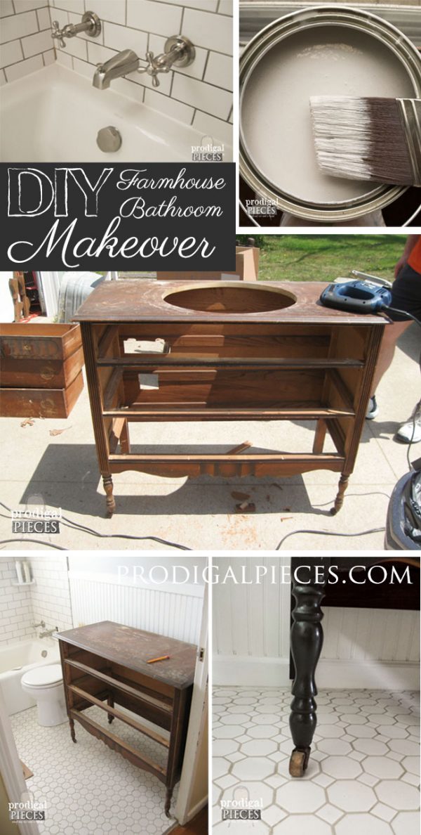 Farmhouse Vanity from an Hobby Dresser. 