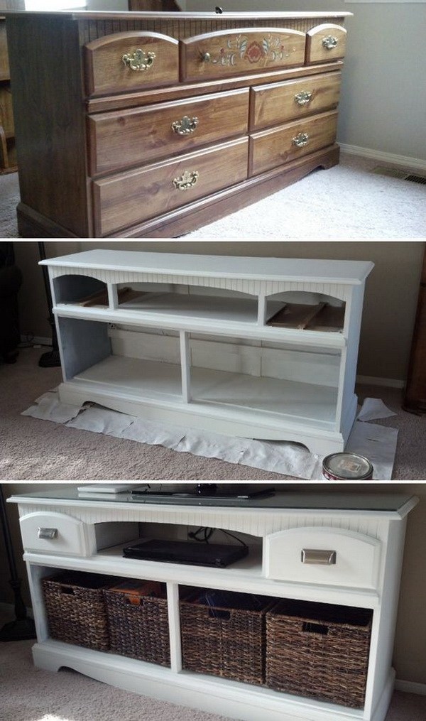 DIY TV Stand Makeover. 