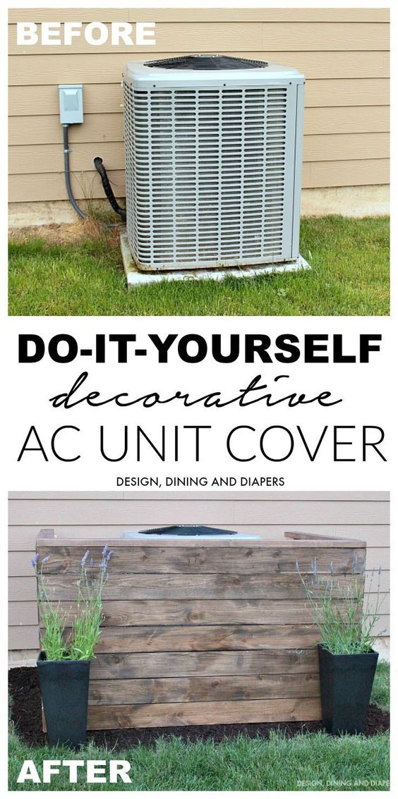 DIY AC Unit Cover. 