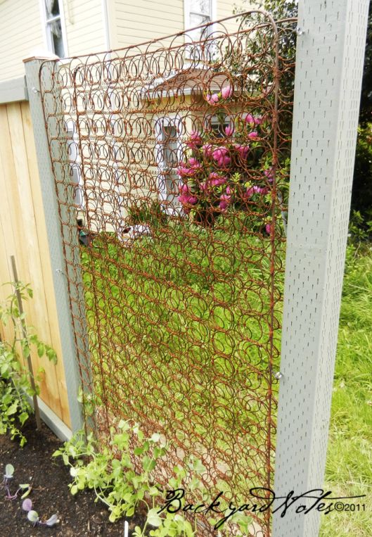 trellis garden diy springs mattress projects lattice recycle creative hative