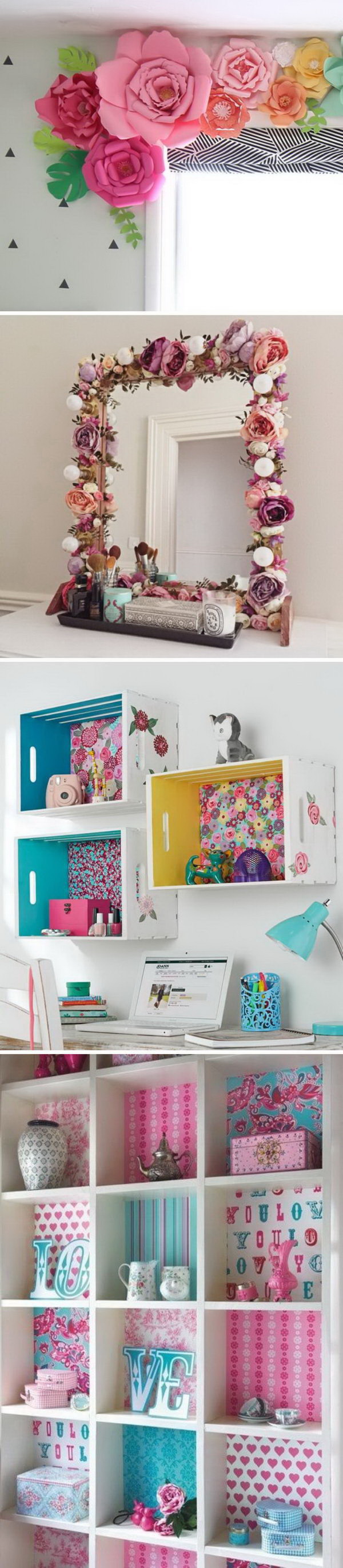 20+ Awesome DIY Projects To Decorate A Girl's Bedroom - Hative