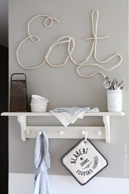 DIY Rope Letters. 