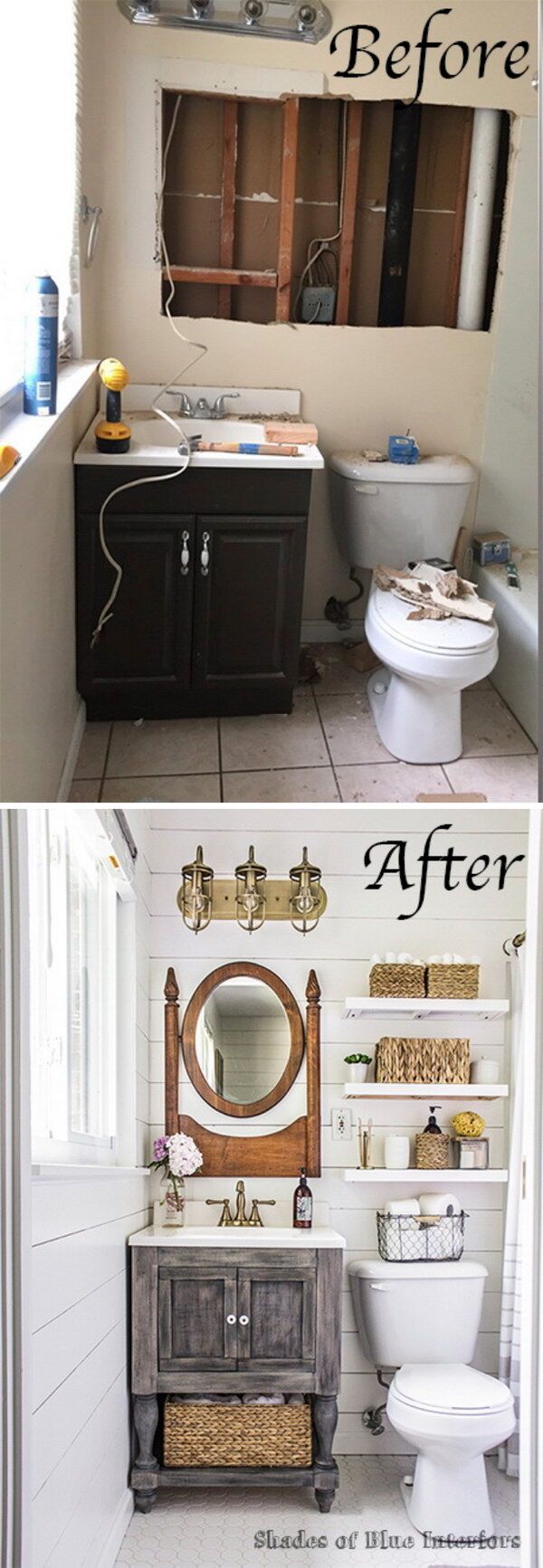  Farmhouse Bathroom Makeover. 