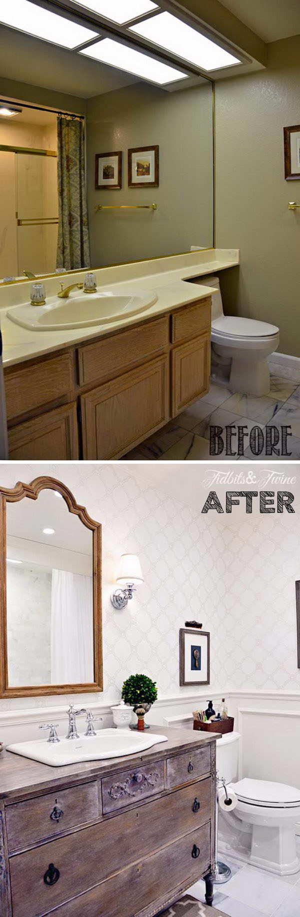 50+ Gorgeous Bathroom Makeovers With Before And After Photos - Hative