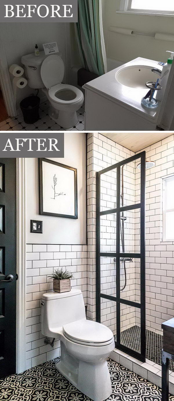 50 Gorgeous Bathroom Makeovers With Before And After Photos Hative