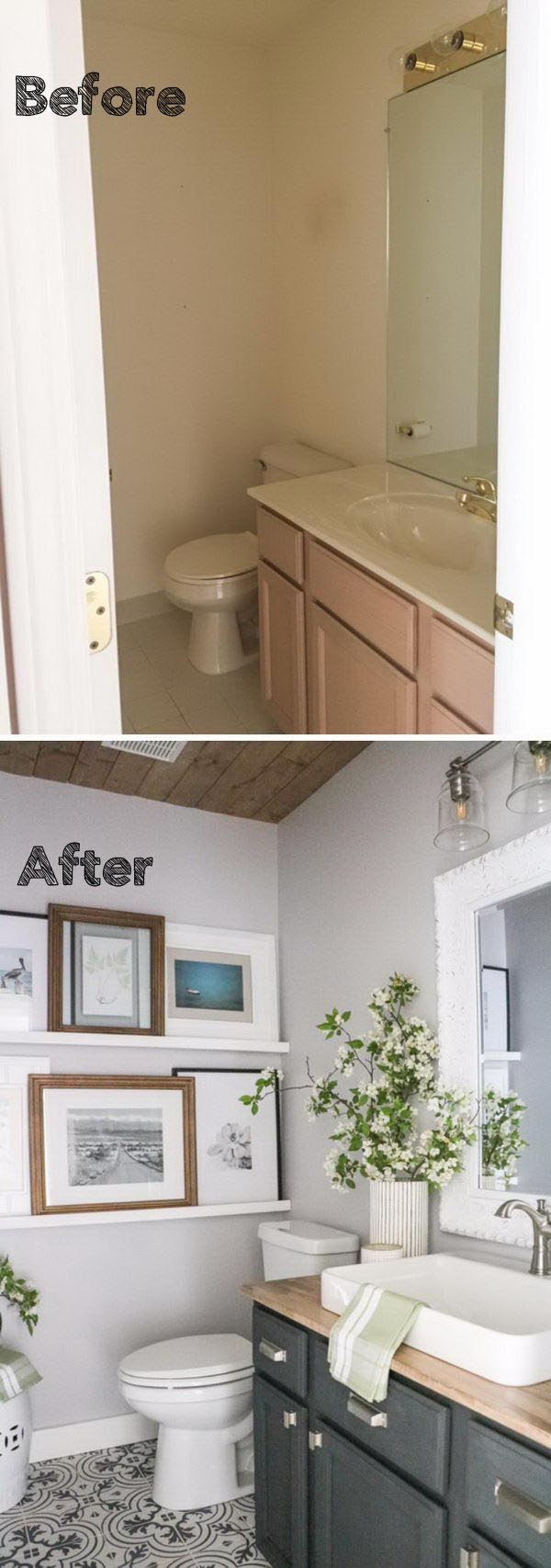 50+ Gorgeous Bathroom Makeovers With Before And After Photos 2023