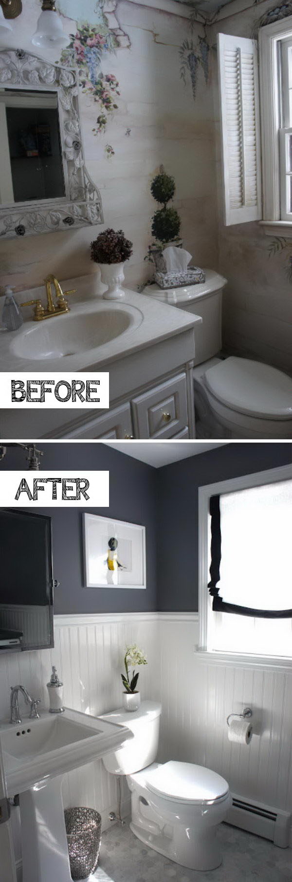 50+ Gorgeous Bathroom Makeovers With Before And After Photos - Hative