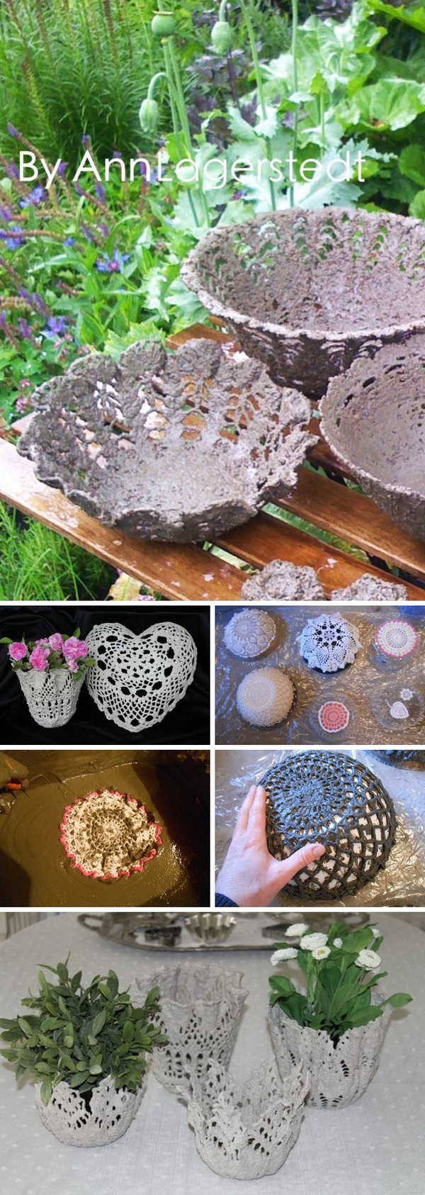 Do It Yourself Cement Projects : 20 Cute Easy Fun Diy Cement Projects