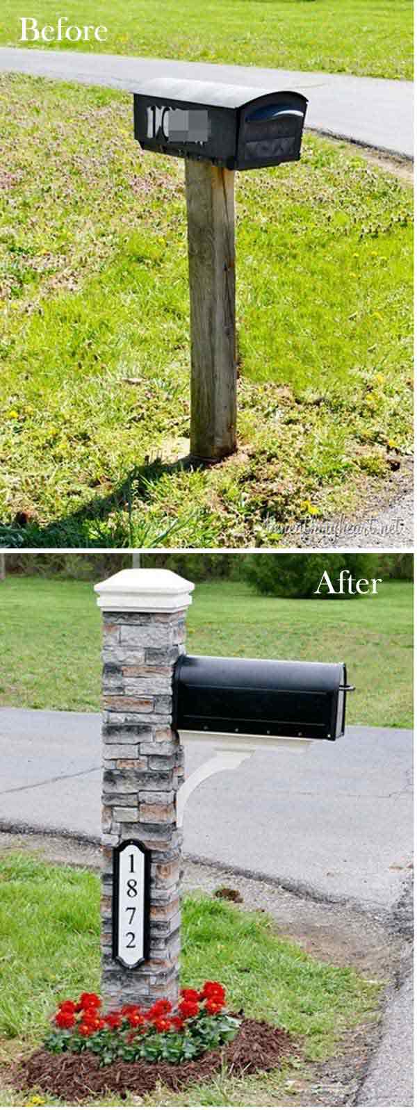 Give a Great First Impression with This DIY Brick Mailbox. 