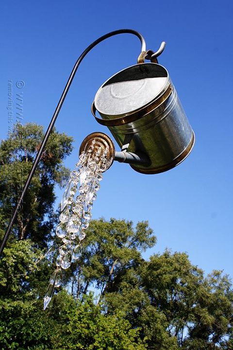 A Watering Can That Pours Crystals. 