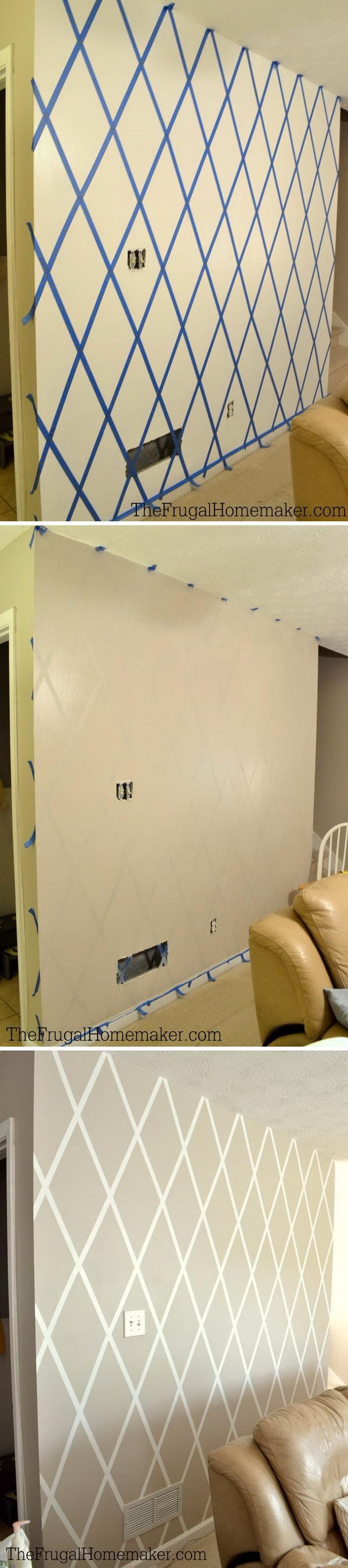 Featured image of post Accent Wall Tape Designs : How to create an impressive geometric accent wall with masking or painters tape.