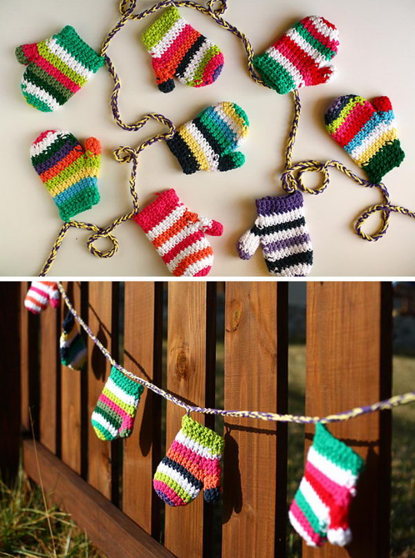 Cozy Mitten Garland. 