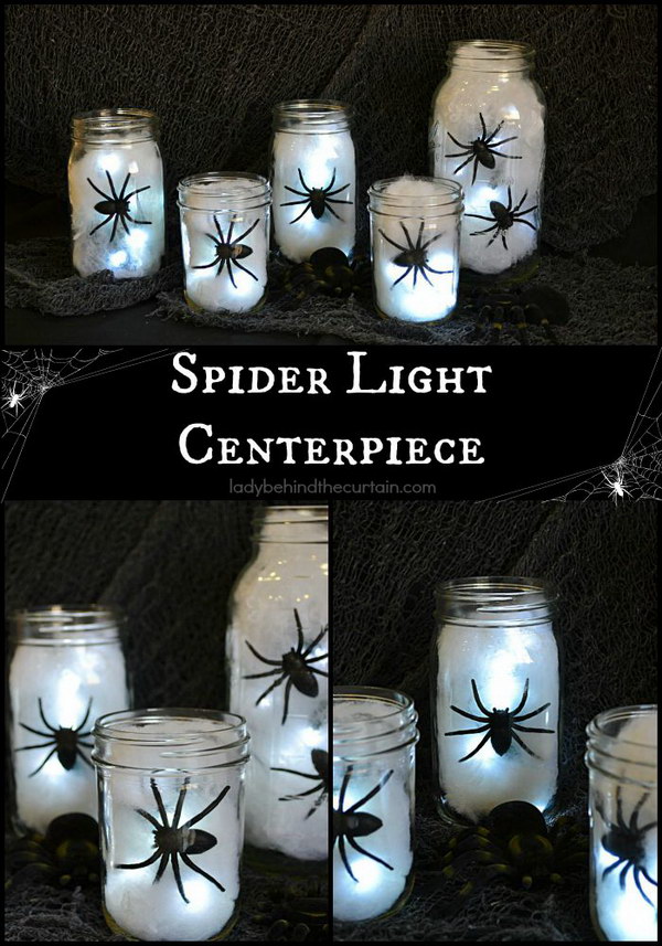 DIY Spider Lantern. 