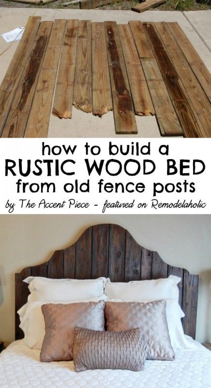 30+ Rustic Wood Headboard DIY Ideas - Hative