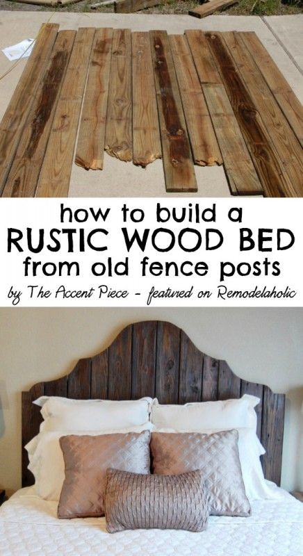 30 Rustic Wood Headboard Diy Ideas Hative