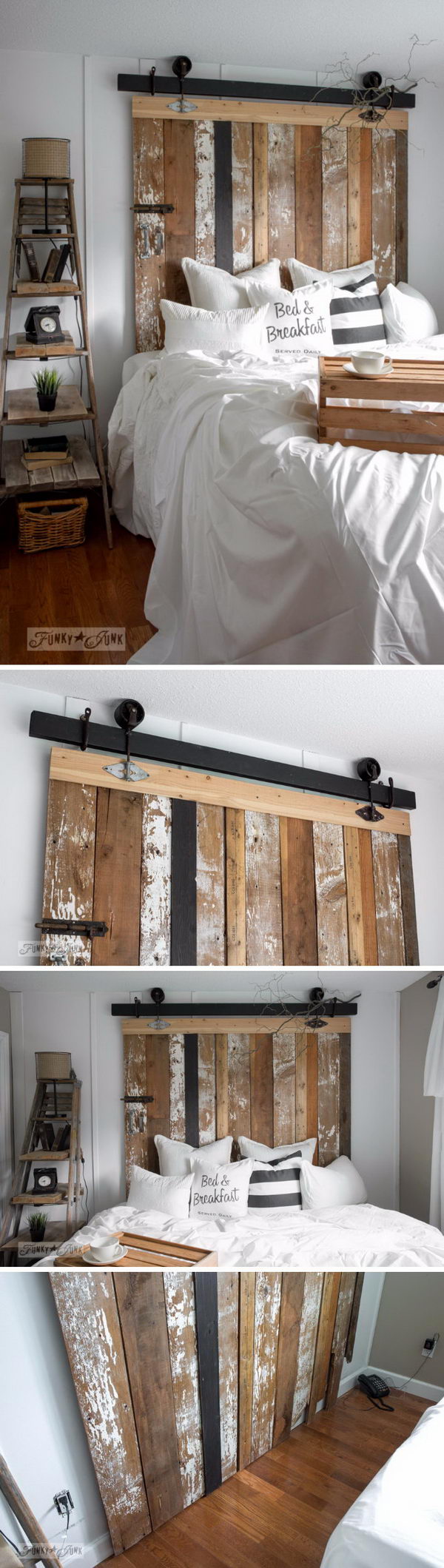 30 Rustic Wood Headboard Diy Ideas Hative