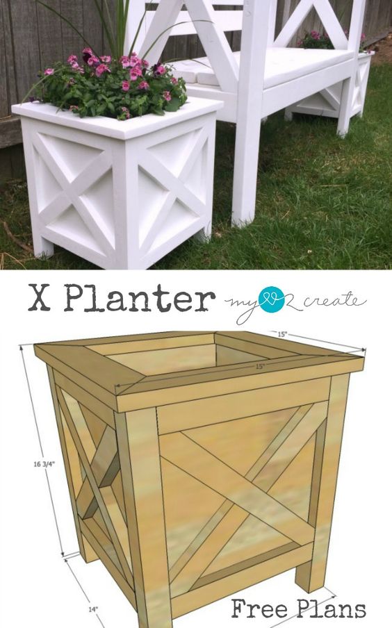 DIY X Planter Box. 