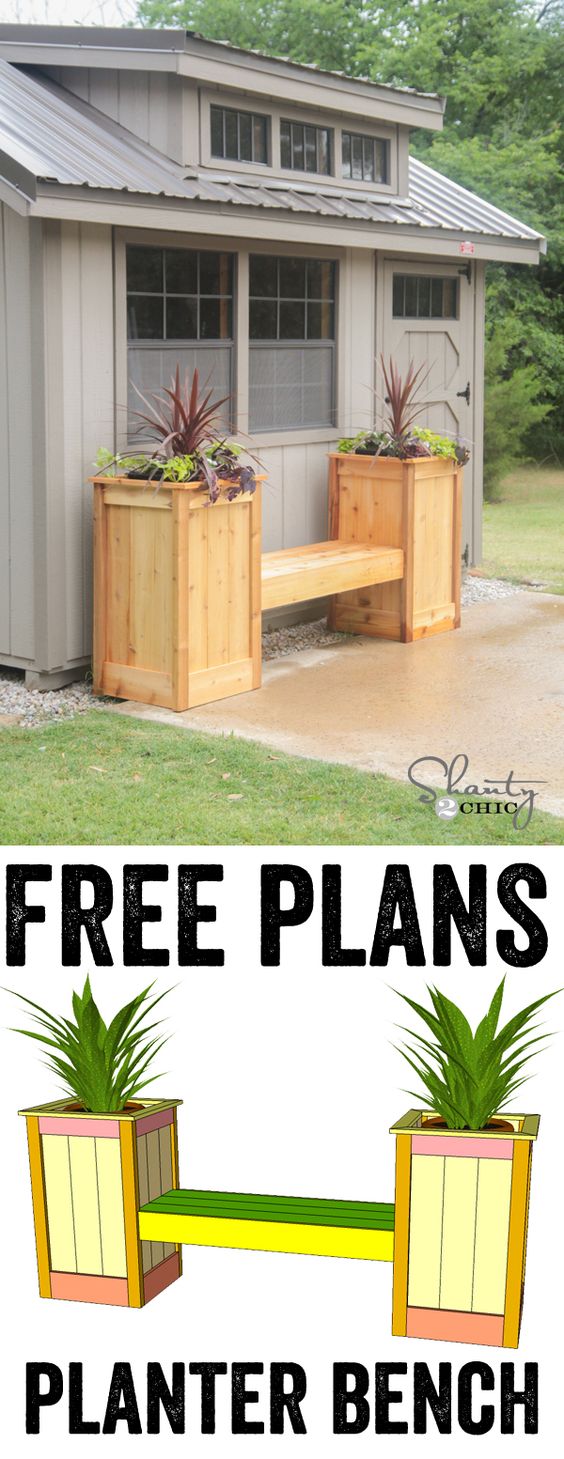 30+ Creative DIY Wood and Pallet Planter Boxes To Style Up ...