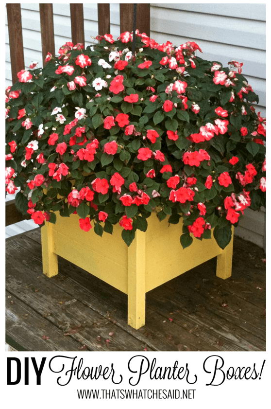 DIY Planter Boxes. 