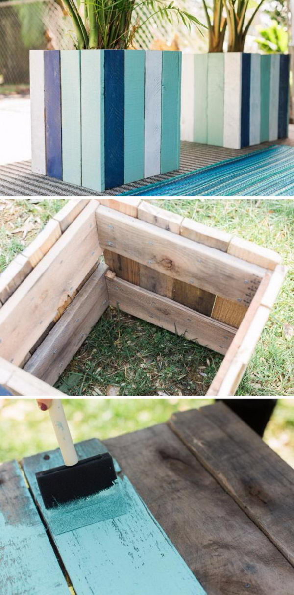 30+ Creative DIY Wood and Pallet Planter Boxes To Style Up ...