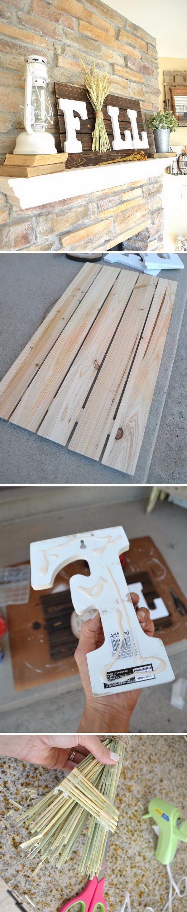 Easy DIY Fall Sign. 