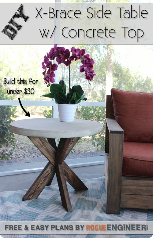 40 Awesome Diy Side Table Ideas For, How To Make A Small Garden Side Table