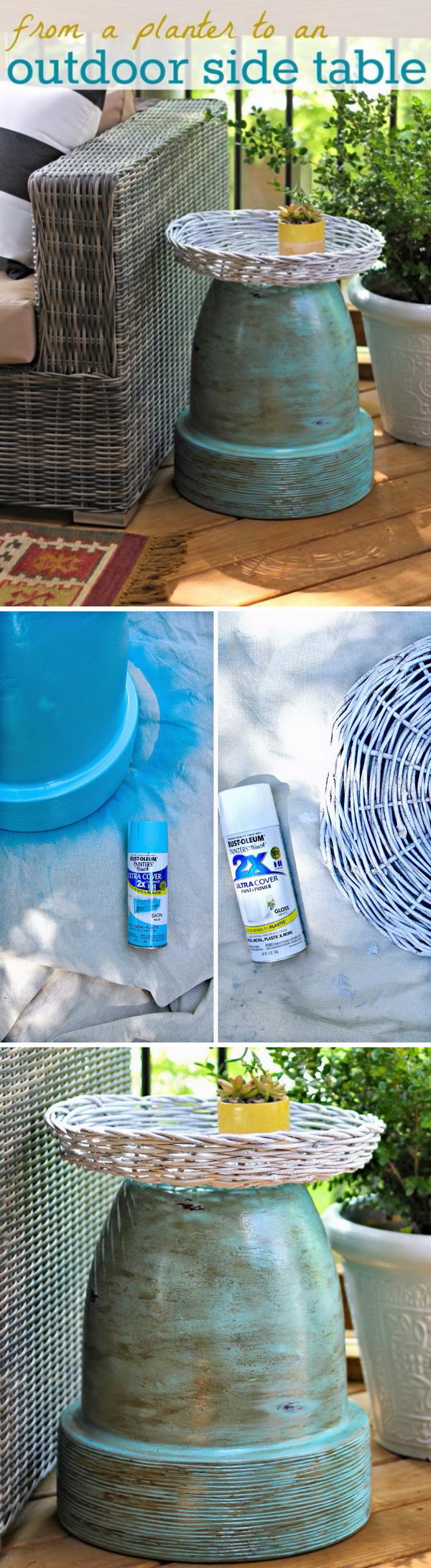 40+ Awesome DIY Side Table Ideas for Outdoors and Indoors