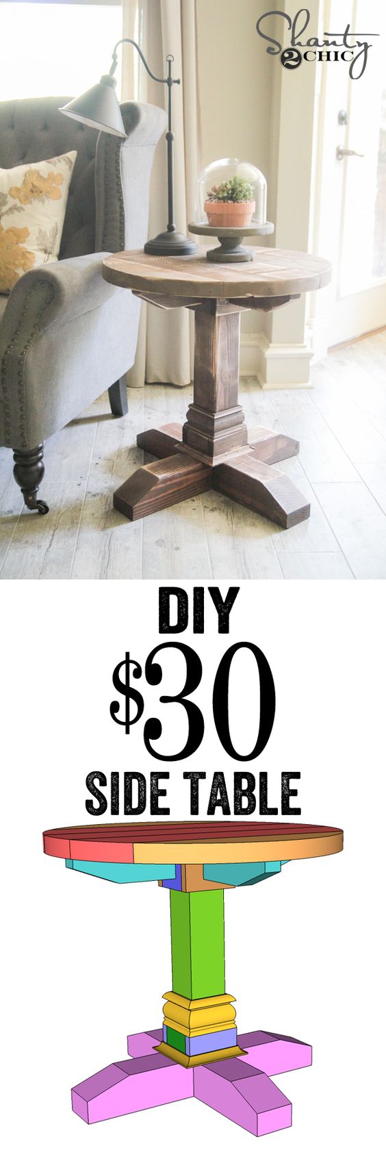 DIY Side Table. 