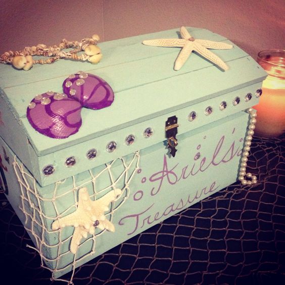 DIY Mermaid Treasure Chest. 