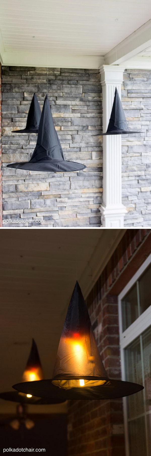 Floating Witch Hat Luminaries. 