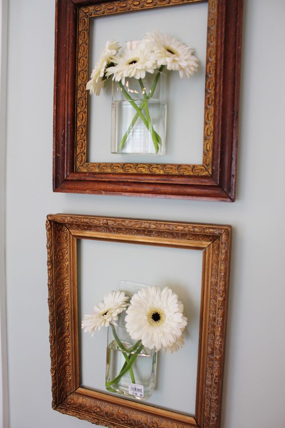 DIY Artwork Using Picture Frames. 