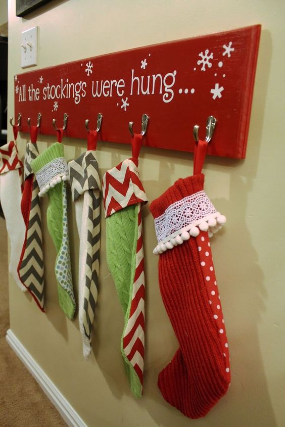 30+ diy stocking holders for christmas decoration - hative