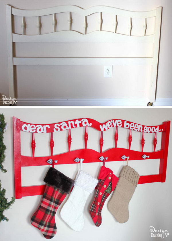 30+ DIY Stocking Holders For Christmas Decoration - Hative