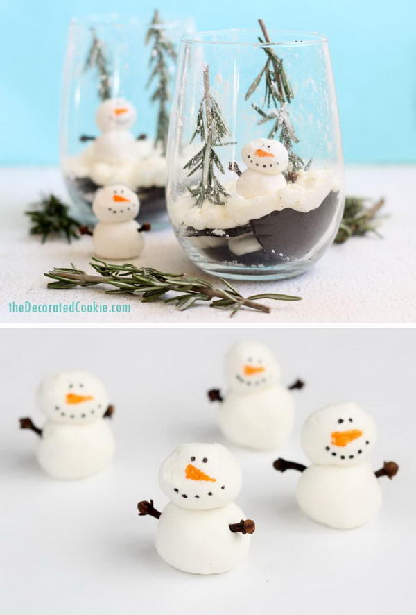 Ice Box Cake Snow Globe Dessert. 