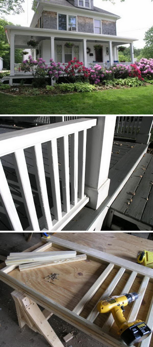 20+ DIY Deck Railing Ideas - Hative