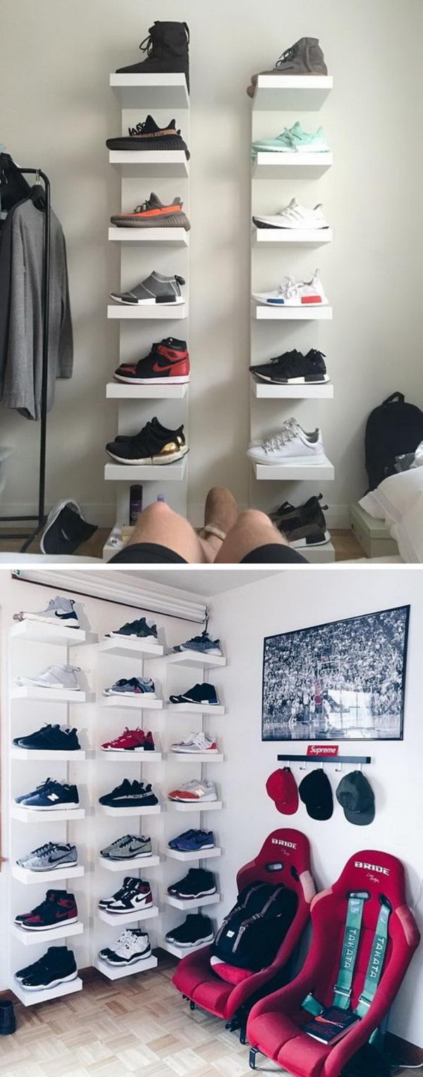 ikea shoe wall