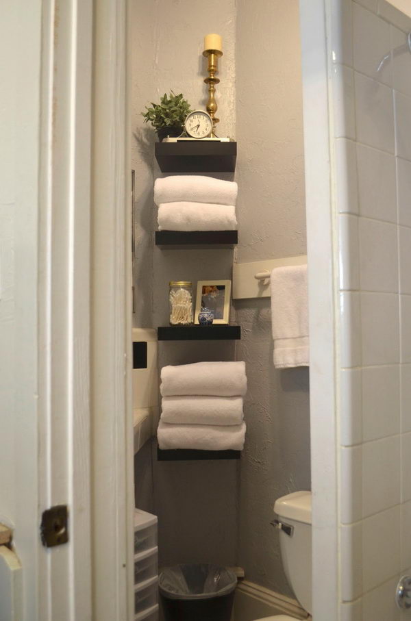 Image Result For Floating Corner Shelf For Bathroom