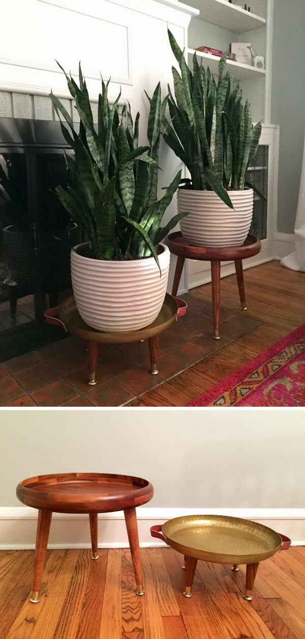 25+ diy plant stands with thrift store finds - hative