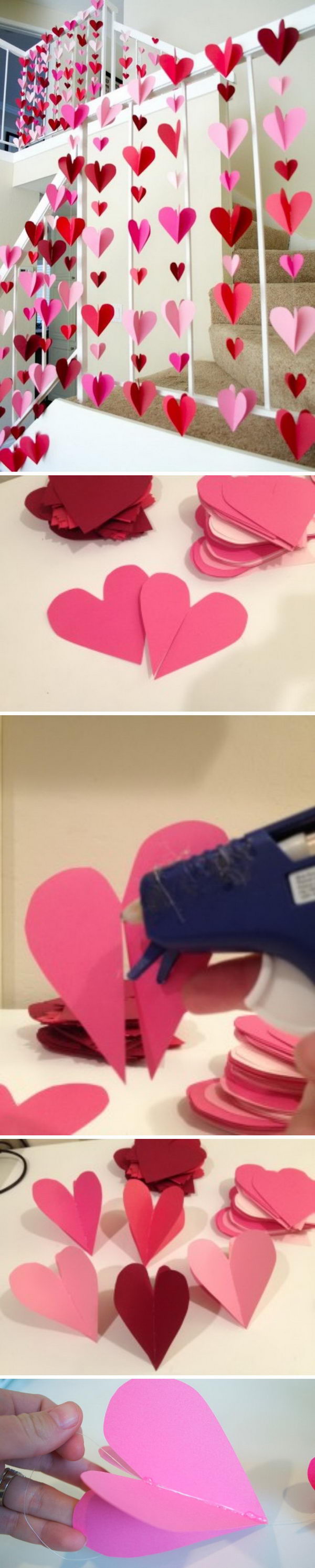 Paper Heart Backdrop. 