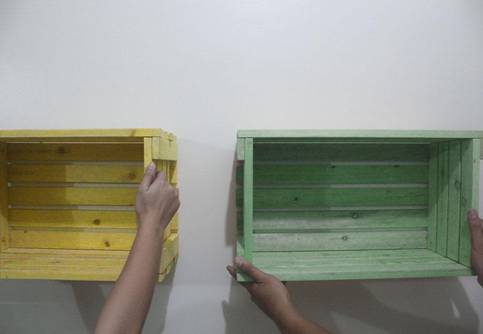 Diy Hanging Shelves Made Of Recycled Wooden Crates Hative