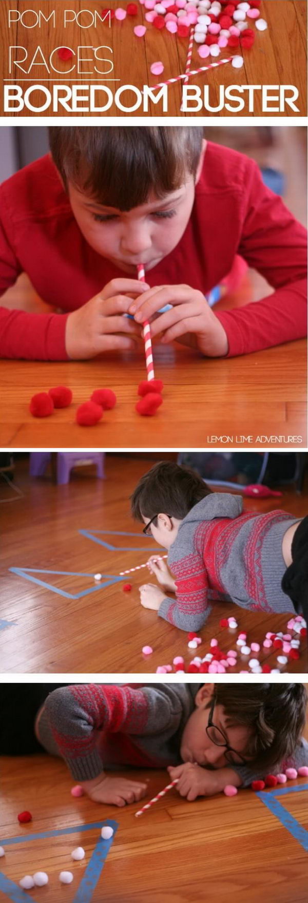 Boredom Buster Pom Pom Races. 