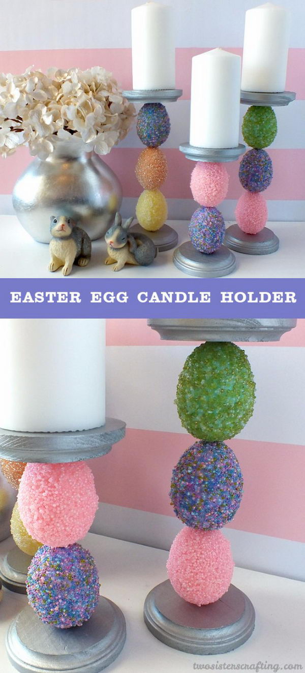 Easter Egg Candle Holder. 