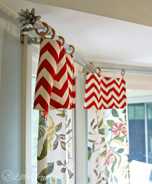 DIY Bay Window Curtain Rods. 