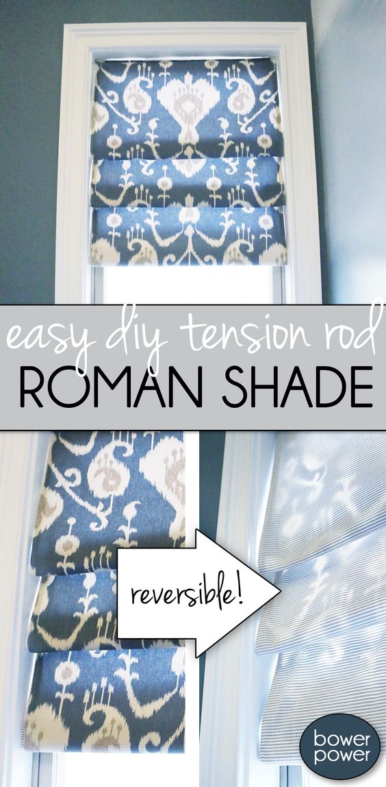 Easy Roman Shade. 