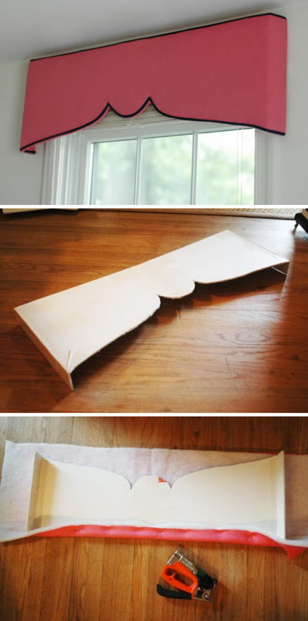How To Make A Wooden Valance Box - Remodelaholic How To Build And Hang 