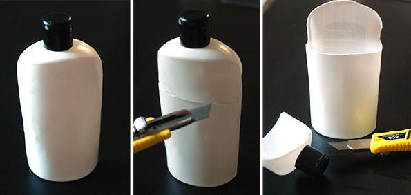 DIY Plastic Bottle Pencil Holder - Hative