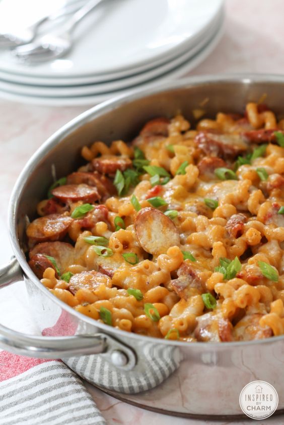 Chicken Apple Sausage Pasta. 