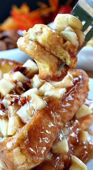 Apple Pecan French Toast. 