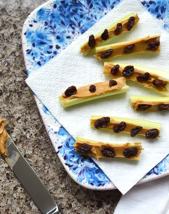 Ants on a Log for Snack. 