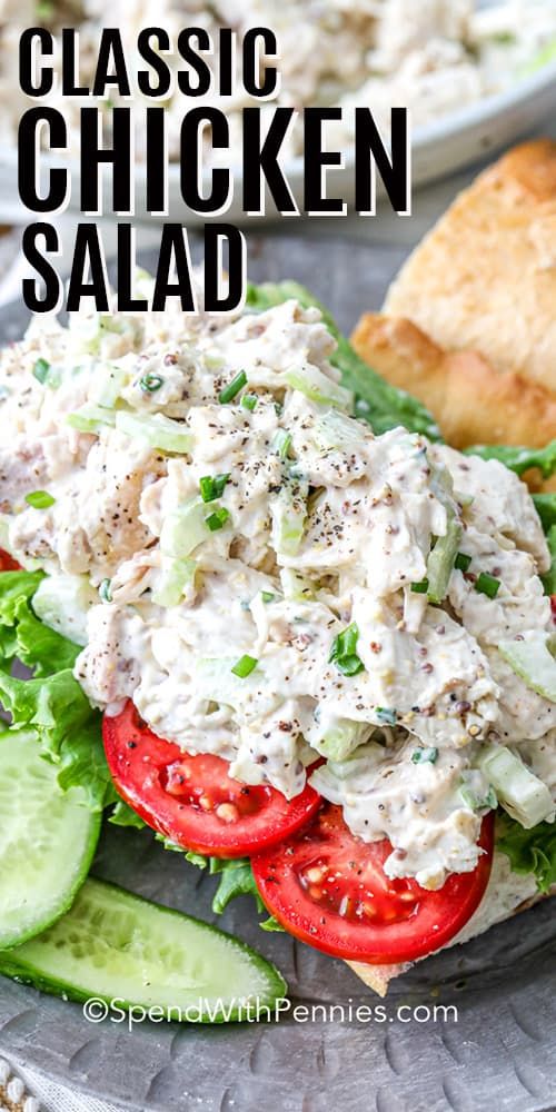 Chicken Salad Sandwich for Lunch. 